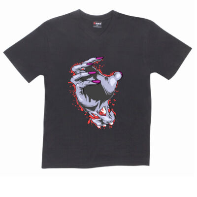 zombie hand - RAMO- Mens V-Neck Tee Thumbnail