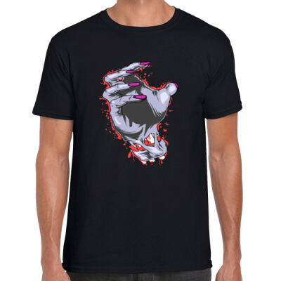 zombie hand - Gildan Softstyle Adult T-Shirt Thumbnail