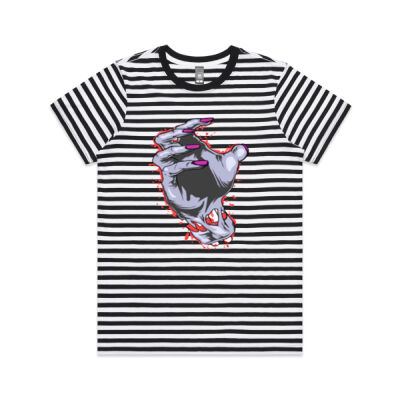 zombie hand - AS Colour Maple Tee - Striped Thumbnail