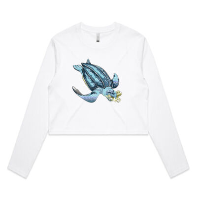 sea life - AS Colour - Crop Long Sleeve Tee Thumbnail