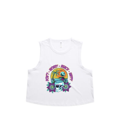 beach happy - AS Colour - Wo's Martina Crop Tank Thumbnail