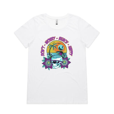 beach happy - AS Colour - Wo's Shallow Scoop Tee  Thumbnail