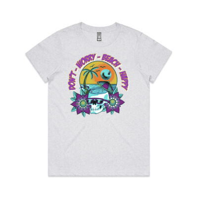 beach happy - AS Colour - Wo'S Maple Marle Tee Thumbnail