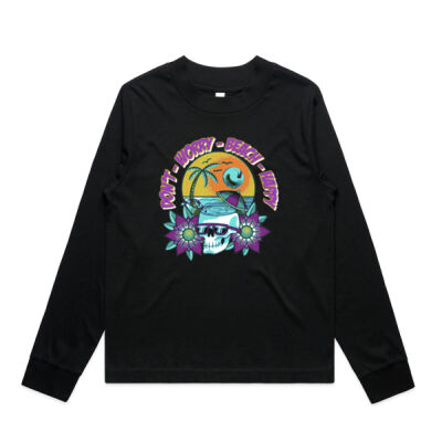 beach happy - As Colour - WO's Mock L/S Tee Thumbnail