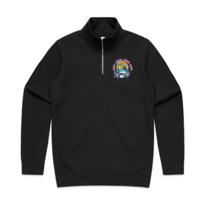 beach happy - AS Colour - Mens Stencil Half Zip Thumbnail