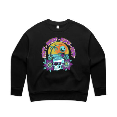 beach happy - AS Colour - Womens Relax Crew Thumbnail