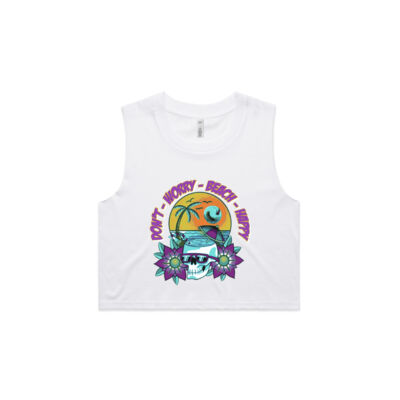 beach happy - AS Colour - Crop Tank Thumbnail