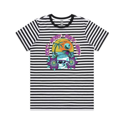 beach happy - AS Colour Maple Tee - Striped Thumbnail