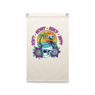 beach happy - AS Colour - Canvas Flag Thumbnail