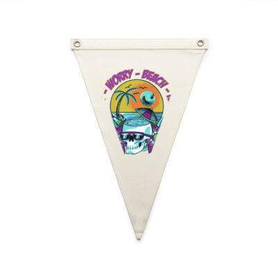 beach happy - AS Colour - Canvas Pennant Flag Thumbnail