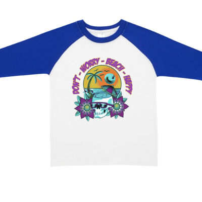 beach happy - RAMO - Kids Raglan Thumbnail