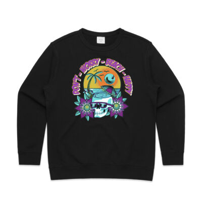 beach happy -  AS Colour - Premium Women's Crew Thumbnail