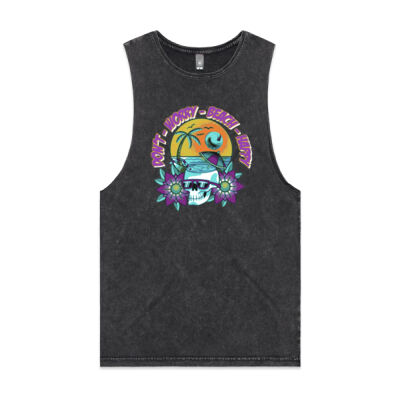 beach happy - AS Colour - Stonewash Barnard Tank Thumbnail