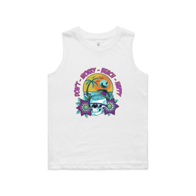 beach happy - AS Colour - Kids Barnard Tank tee  Thumbnail