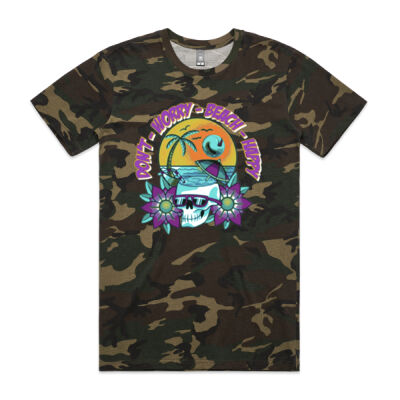 beach happy -  AS Colour - Camo Staple Tee  Thumbnail