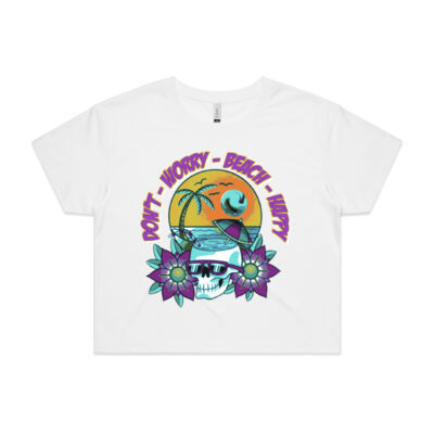 beach happy - AS Colour - Crop Tee Thumbnail