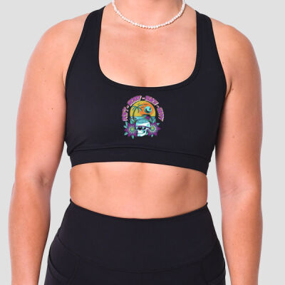 beach happy - Womens Essential Sports Bra Thumbnail