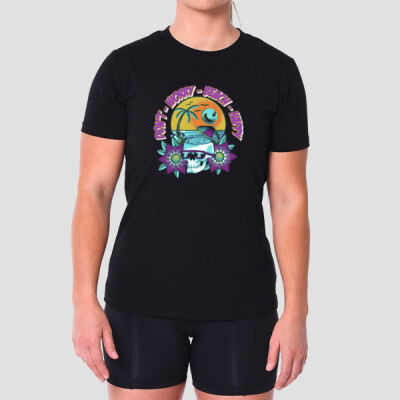 beach happy - Womens Flex Tee Thumbnail