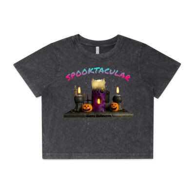 join the myth - AS Colour - Wo's Stone Wash Heavy Crop Tee Thumbnail