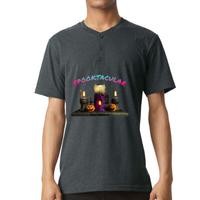 join the myth - American Apparel - Unisex Relaxed-Fit Henley T-Shirt Thumbnail