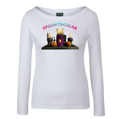 join the myth - C of C Ladies L/S Boat Neck Tee Thumbnail