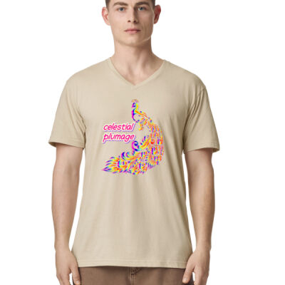 celestial plumage - CVC Unisex V-Neck T-Shirt Thumbnail