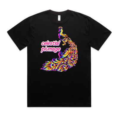 celestial plumage - Block Oversized Tee Thumbnail