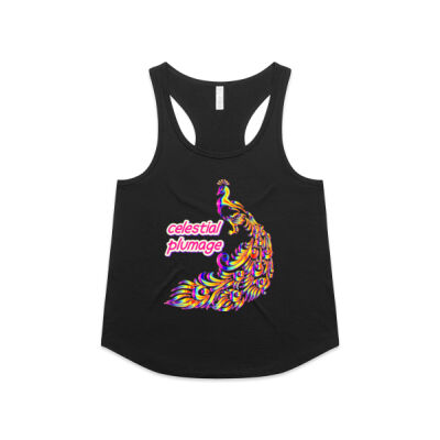 celestial plumage - Wo's Maple Active Blend Racerback Thumbnail