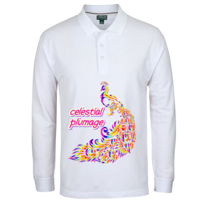 celestial plumage - C Of C L/S Pique Polo Thumbnail