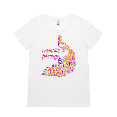 celestial plumage - Wo's Shallow Scoop Tee  Thumbnail