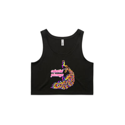 celestial plumage - Wo's Crop Singlet Thumbnail