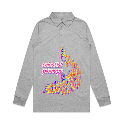 celestial plumage - Long Sleeve Chad Polo Thumbnail