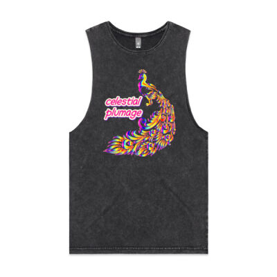 celestial plumage - Stonewash Barnard Tank Thumbnail