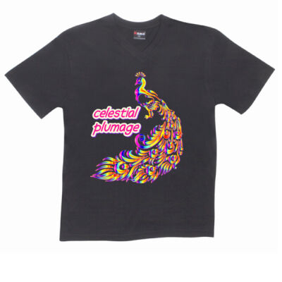 celestial plumage - Mens V-Neck Tee Thumbnail