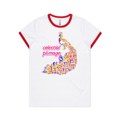 celestial plumage - Women's Ringer Tee Thumbnail