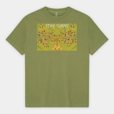 stay sunny - Heavyweight Cotton Unisex Garment Dyed T-Shirt Thumbnail