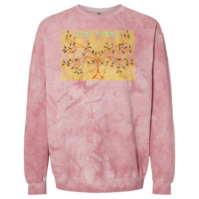 stay sunny -  Color Blast Adult Crewneck Sweatshirt Thumbnail