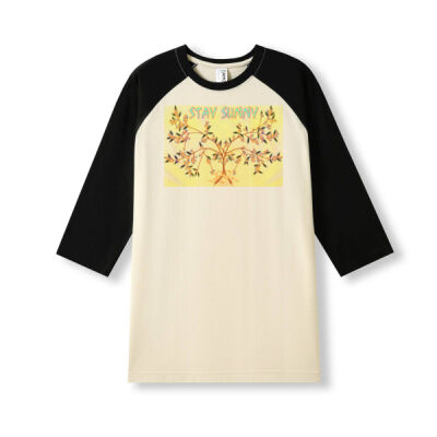stay sunny - Men's / Unisex 3/4 Sleeve Raglan T-shirt Thumbnail