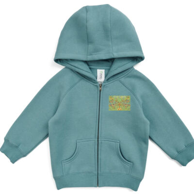 stay sunny - Babies Cotton Care Kangaroo Zip Pocket Hoodie Thumbnail