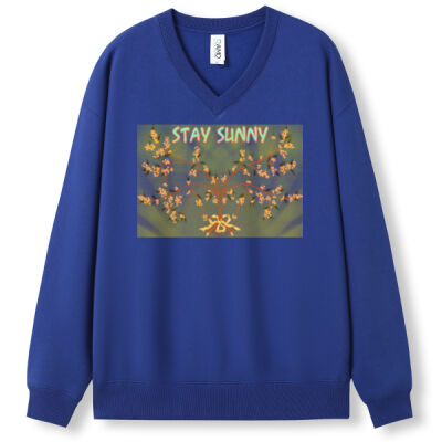 stay sunny - Men's/Unisex V-neck Fleece Thumbnail
