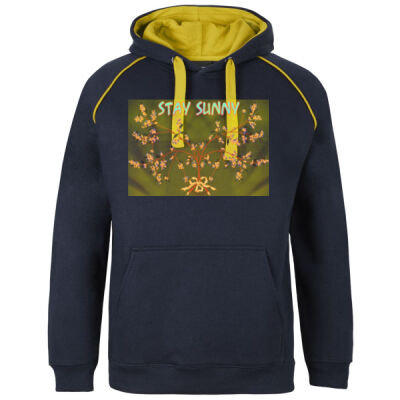 stay sunny - Contrast Fleecy Hoodie Thumbnail
