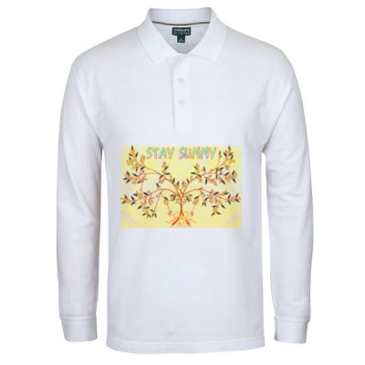 stay sunny - C Of C L/S Pique Polo Thumbnail
