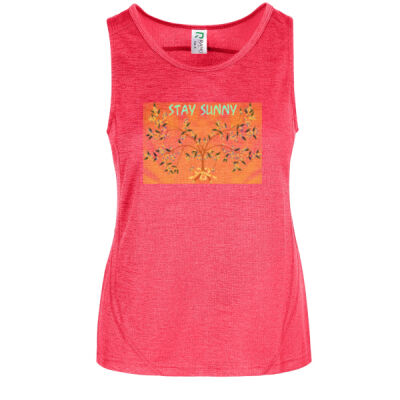 stay sunny - Ladies' Challenger 100% polyester singlet Thumbnail