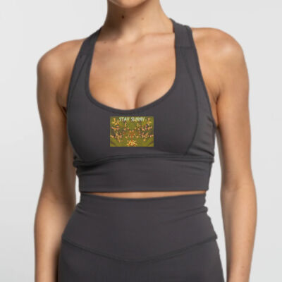 stay sunny - Classic Crop - Charcoal Thumbnail
