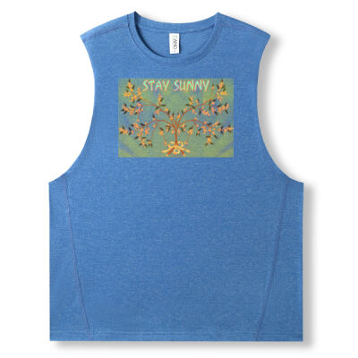 stay sunny - Mens Heather SLEEVELESS Tee - Greatness Range Thumbnail