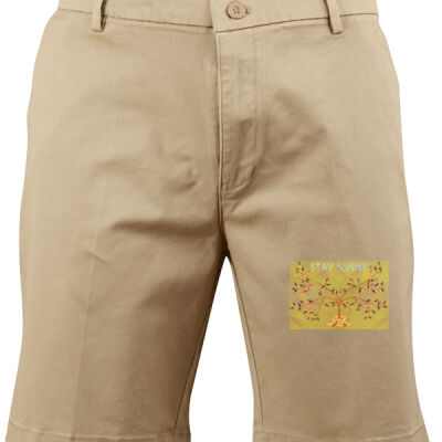 stay sunny - Mens Stretch Slimfit Boston Chino Shorts Thumbnail
