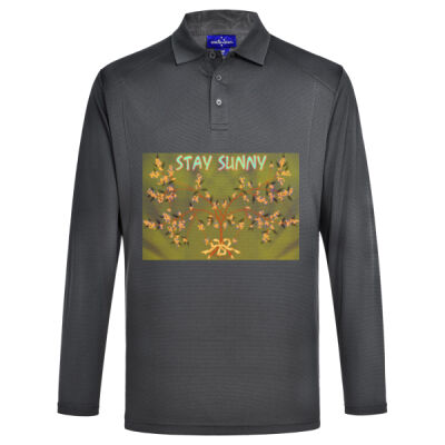 stay sunny - LUCKY BAMBOO LONG SLEEVE POLO Mens Thumbnail