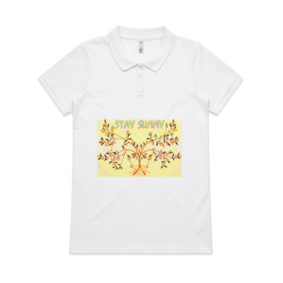 stay sunny - Wo's Pique Polo Thumbnail