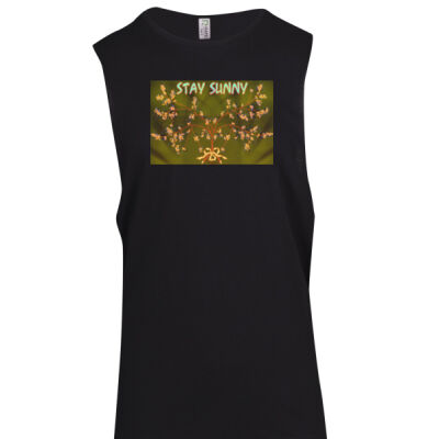 stay sunny - Men's / Unisex combed cotton tank Thumbnail