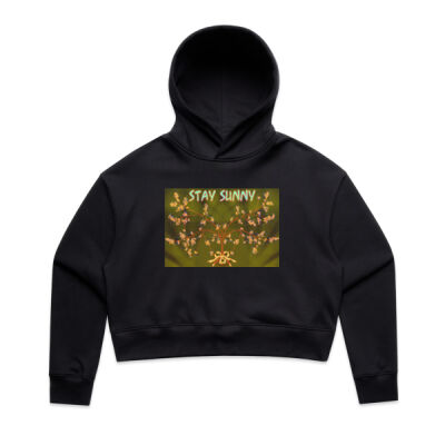 stay sunny - Wo's Relax Crop Hood Thumbnail